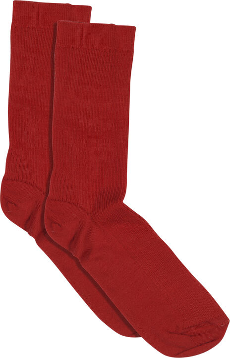 Fine wool rib socks