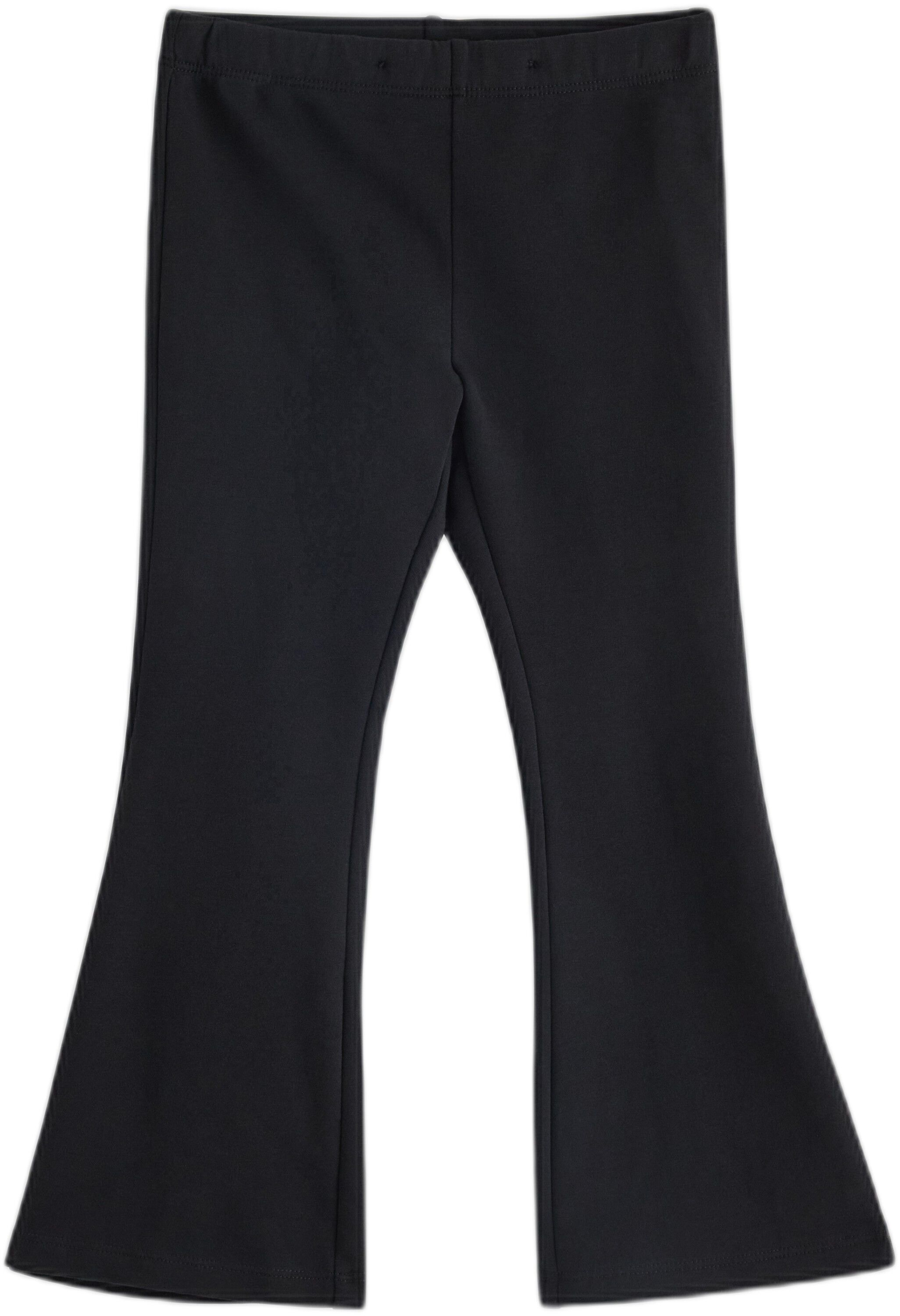 Flared leggings in soft cotton jers