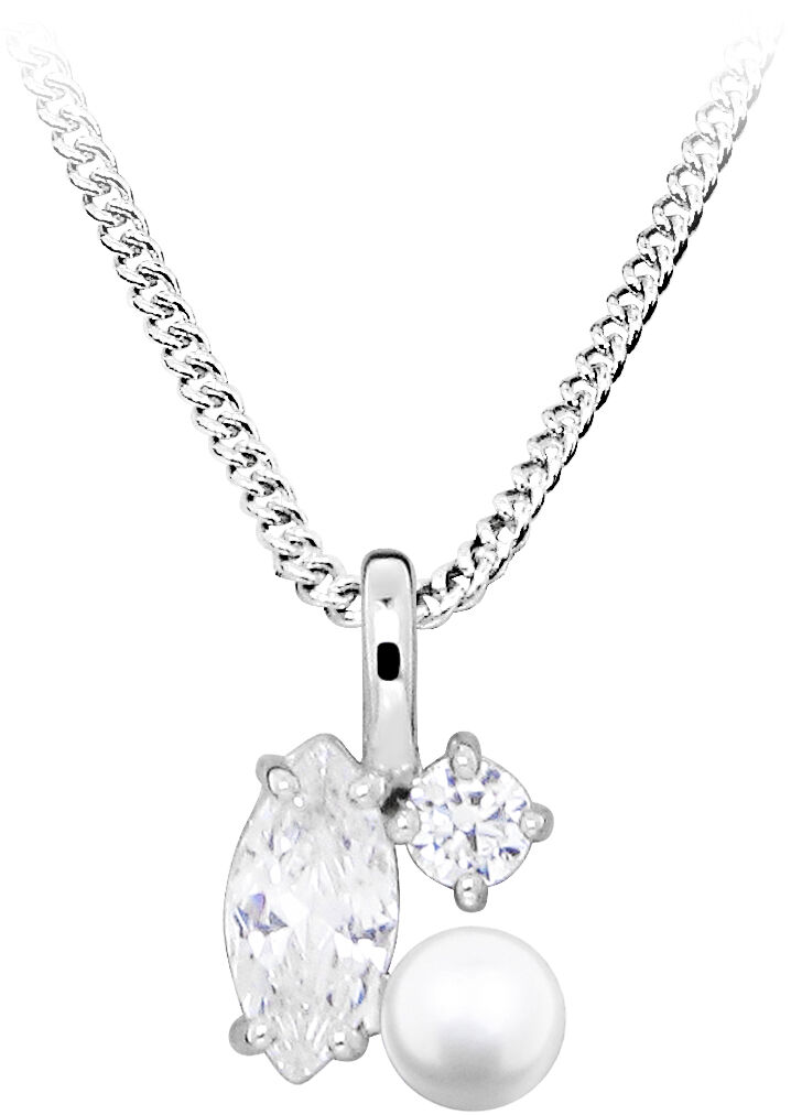 Pearl dream halsk&aelig;de - S&oslash;lv