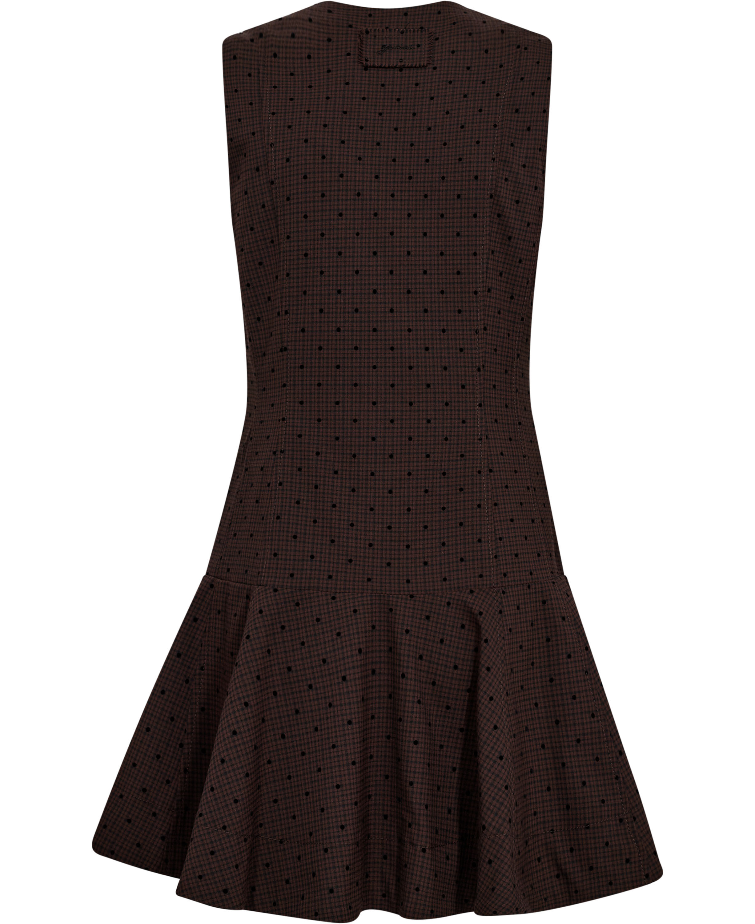 Flock Check Suiting Mini Dress