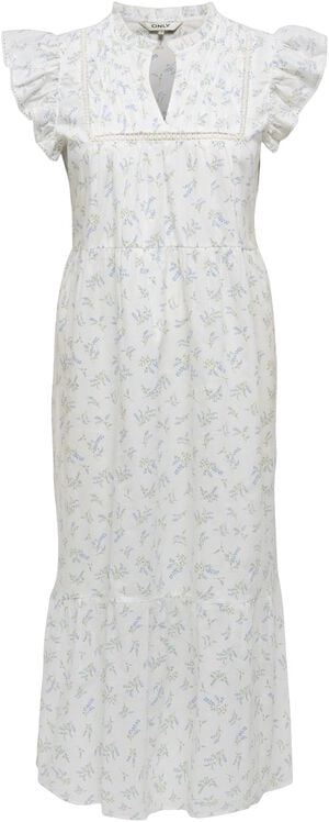 ONLTEA-IDRIS S/L FRILL TAPE DRESS W