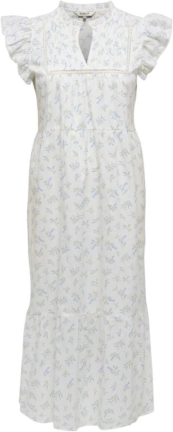 ONLTEA-IDRIS S/L FRILL TAPE DRESS W