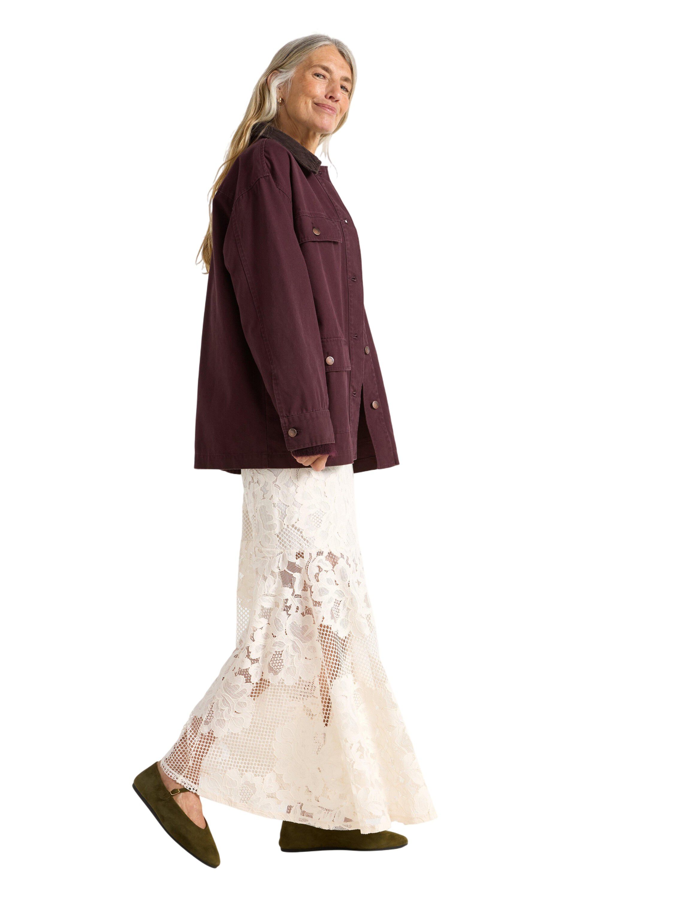 V&auml;vd jacka i bomull med avslappnad