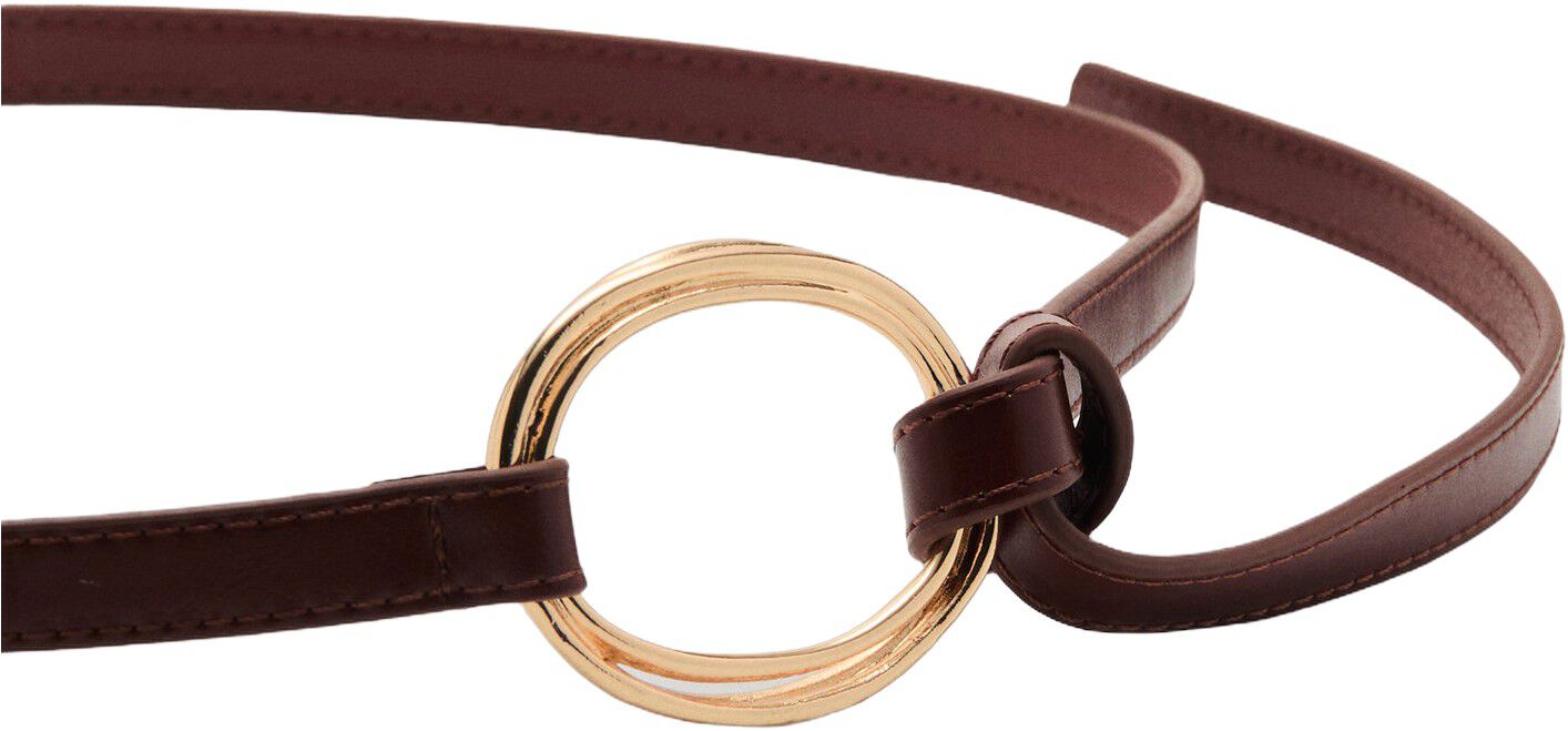 Thin belt with maxi-buckle