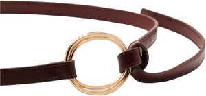 Thin belt with maxi-buckle