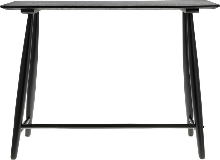 Skrivbord Bast 100x44,5x73 cm Svart Massiv ek