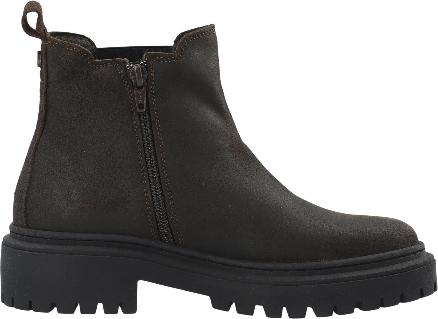 CASLEA Chelsea Boot W. Inside Zip Oil Suede