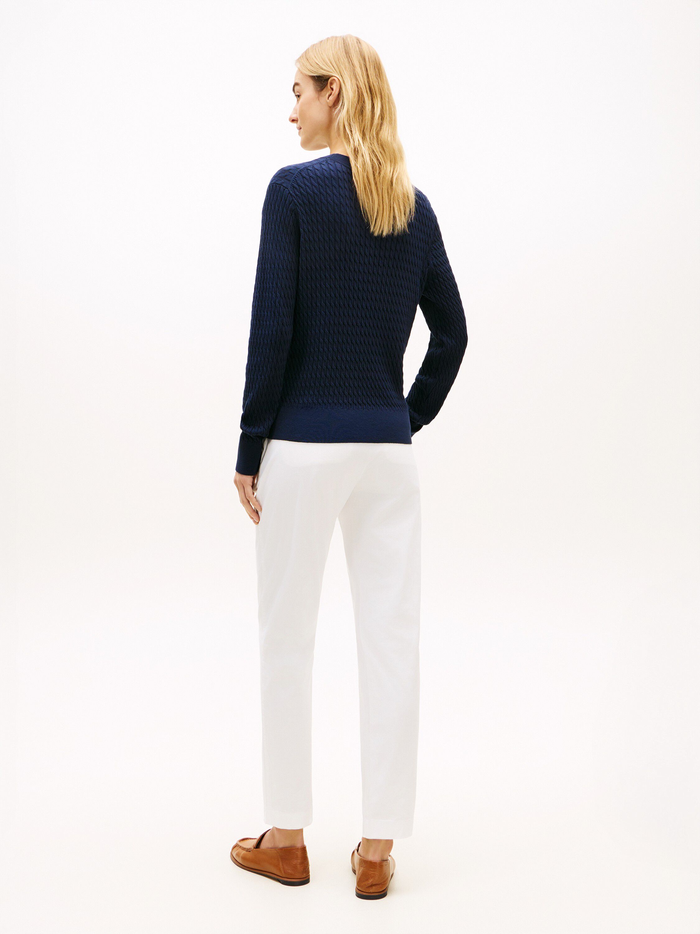 Cable Knit Crew Neck Jumper