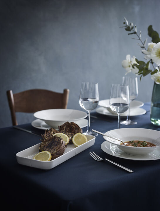 GC Serveringsfad L35 hvid