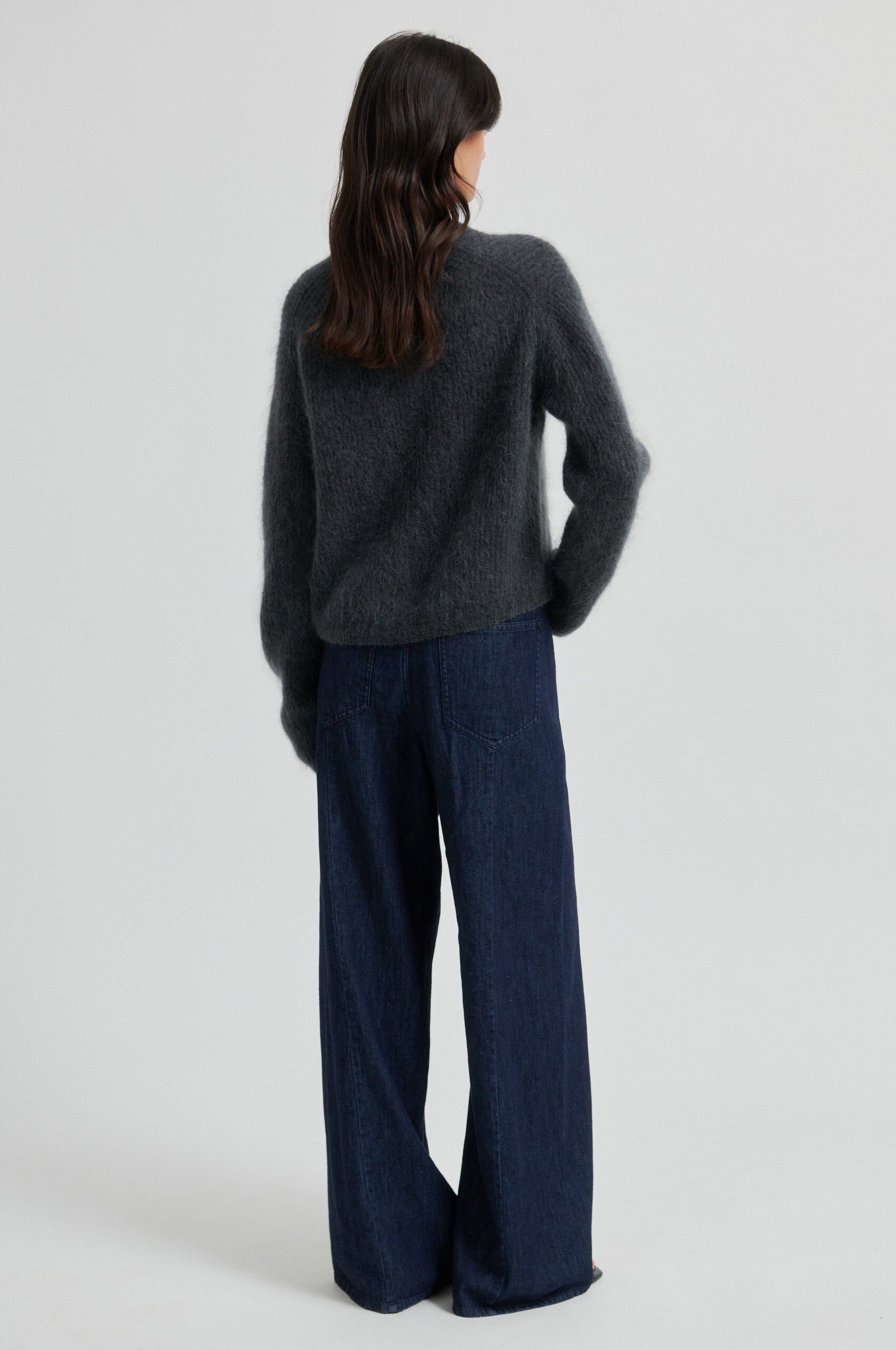 Andrea Knit Rib LS Cardigan