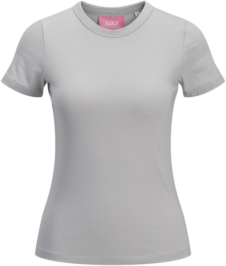 JXGIGI STR SS RHINESTONE TEE JRS LN