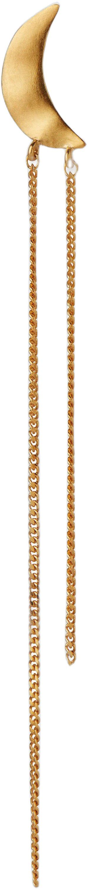 Bella Moon &Oslash;rering w. Long Chains - Forgyldt