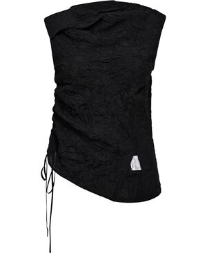 Knot Top Black Crinkle-34