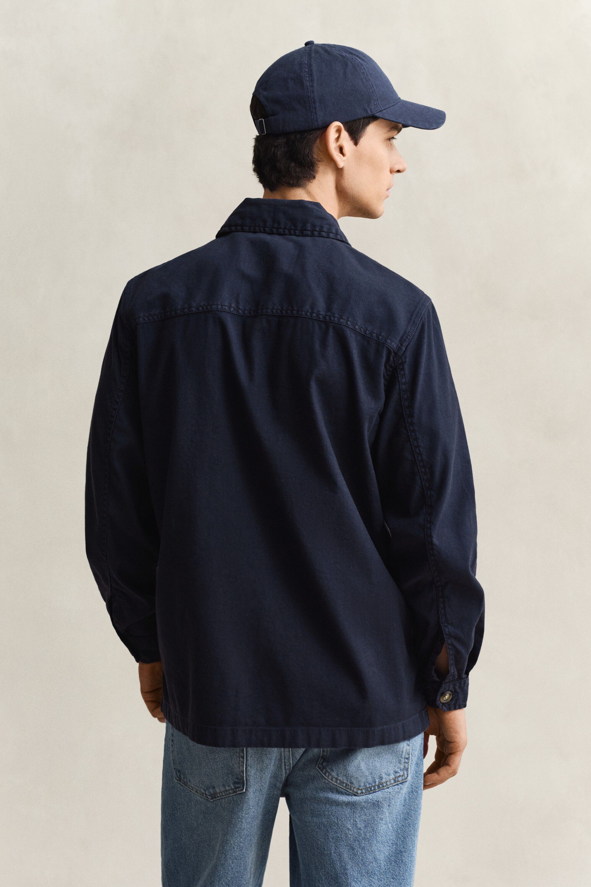 REG COTTON / LINEN OVERSHIRT