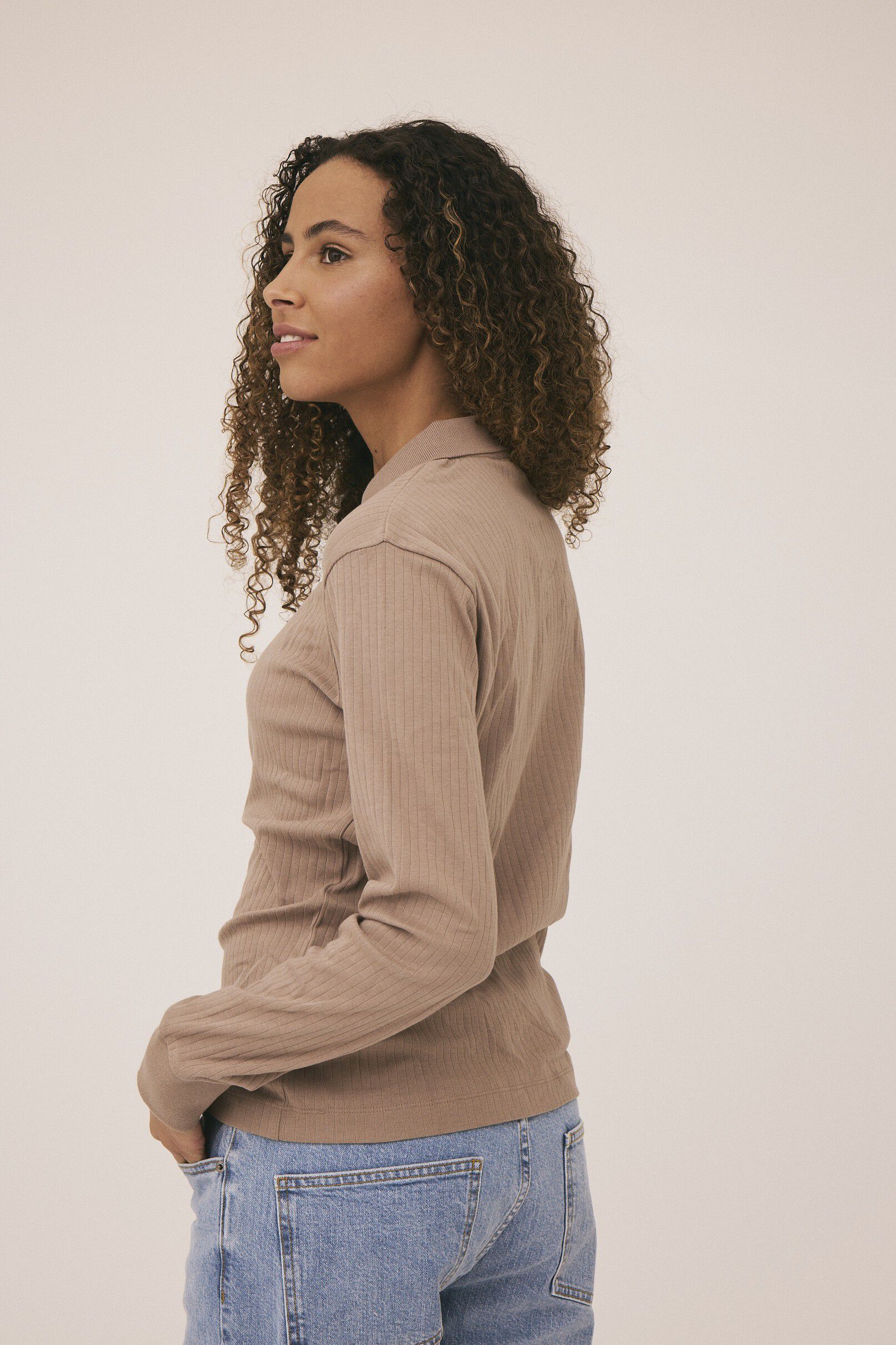 Milla 24 Long sleeve polo top - 100% Organic Cotton GOTS