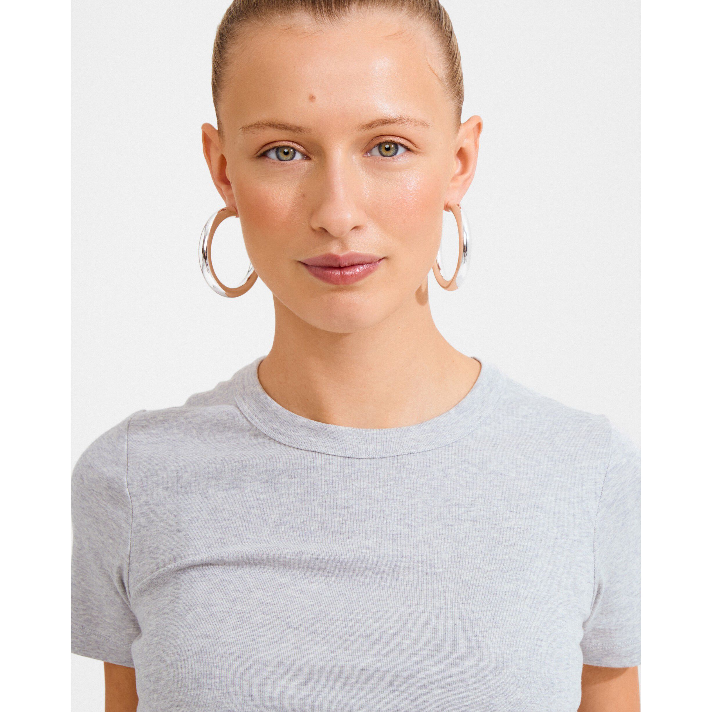 TOVIN hoop earrings silver-plated