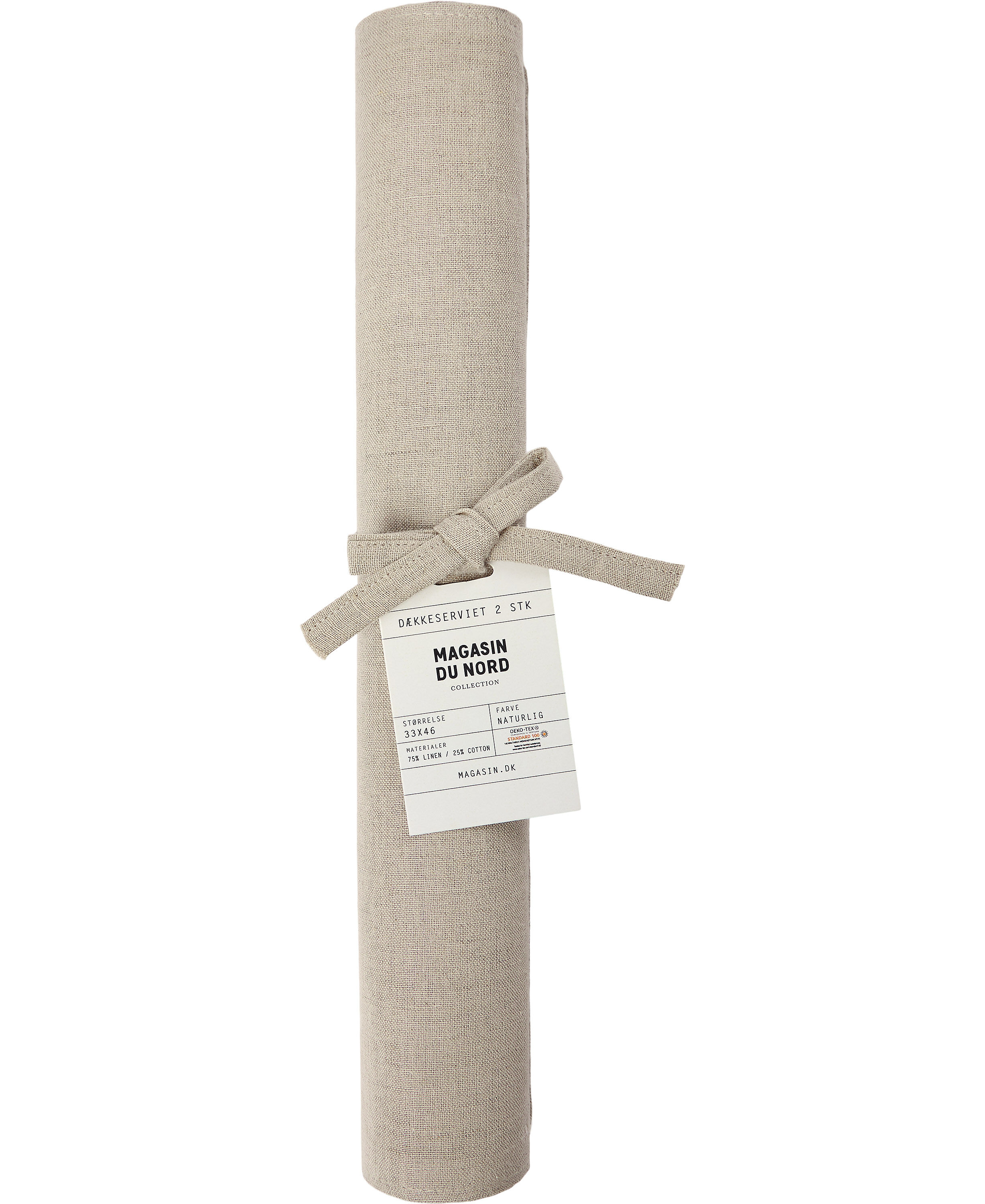 D&aelig;kkeserviet 2 stk 33x46 Natural