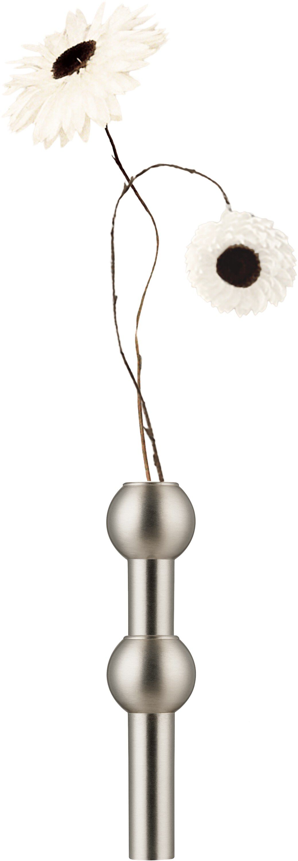 STOFF Nagel vase - brushed chrome