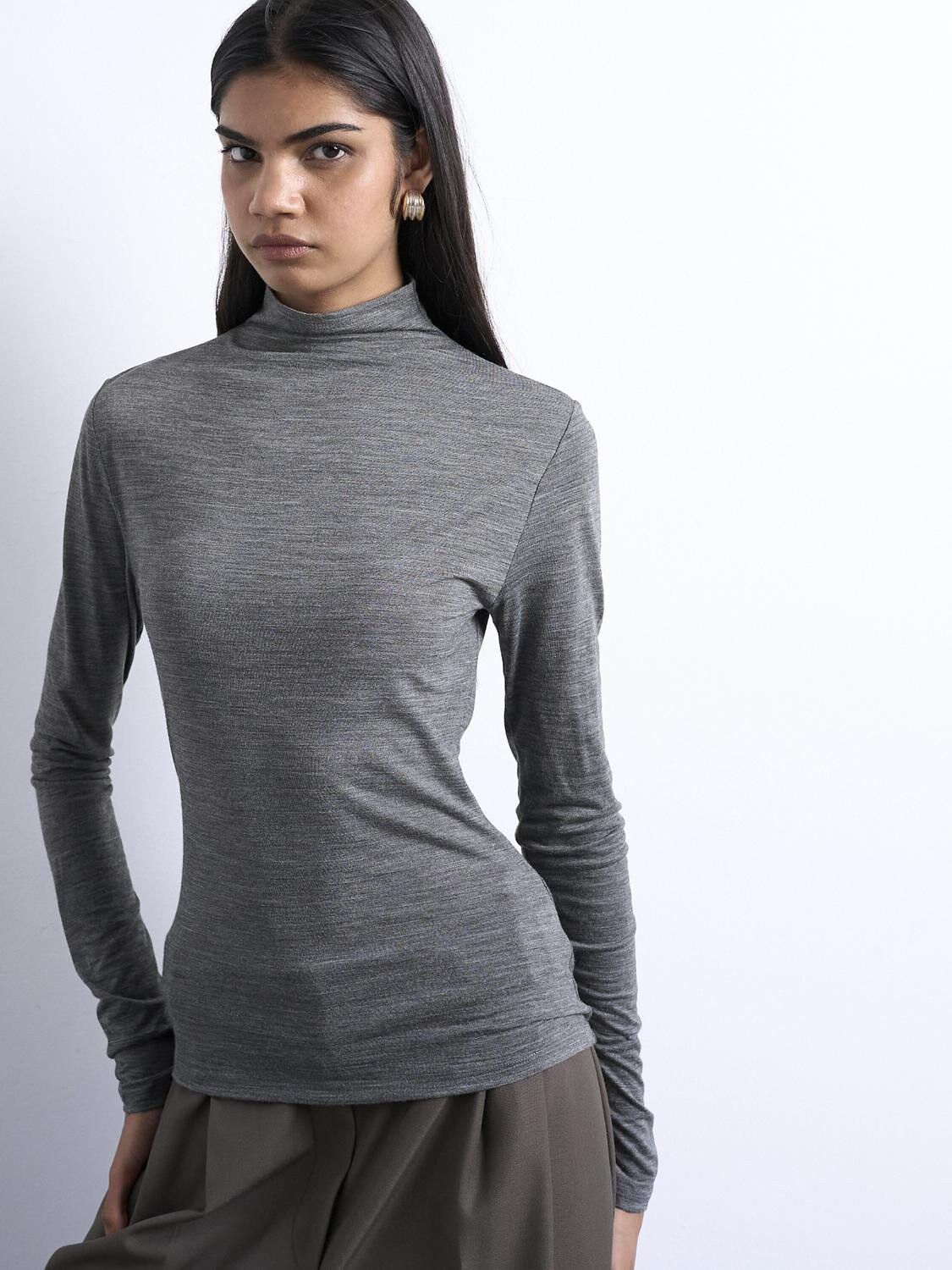 Tsmilla Ls Funnel Neck Top