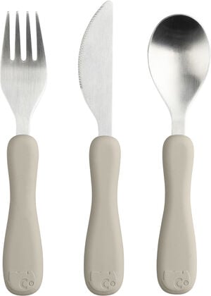 Bestik, silikone, Fanto, jetty beige