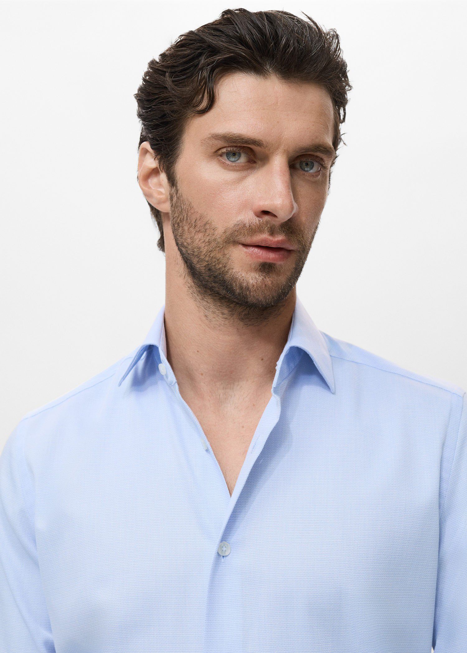 Slim-fit cotton shirt