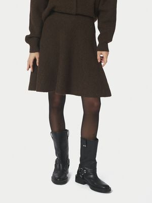 Renata Fluffy Knit Skirt