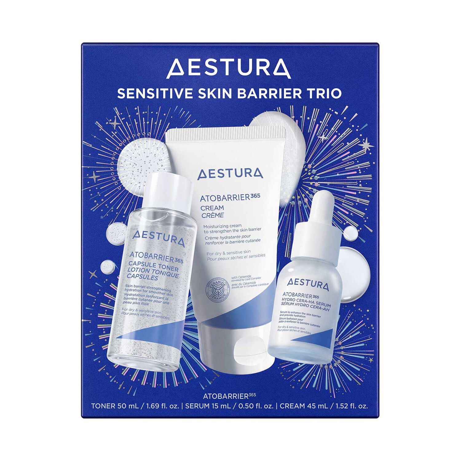 ATOBARRIER365 Sensitive Skin Barrier Trio - Hudv&aring;rdsset f&ouml;r k&auml;nslig hu