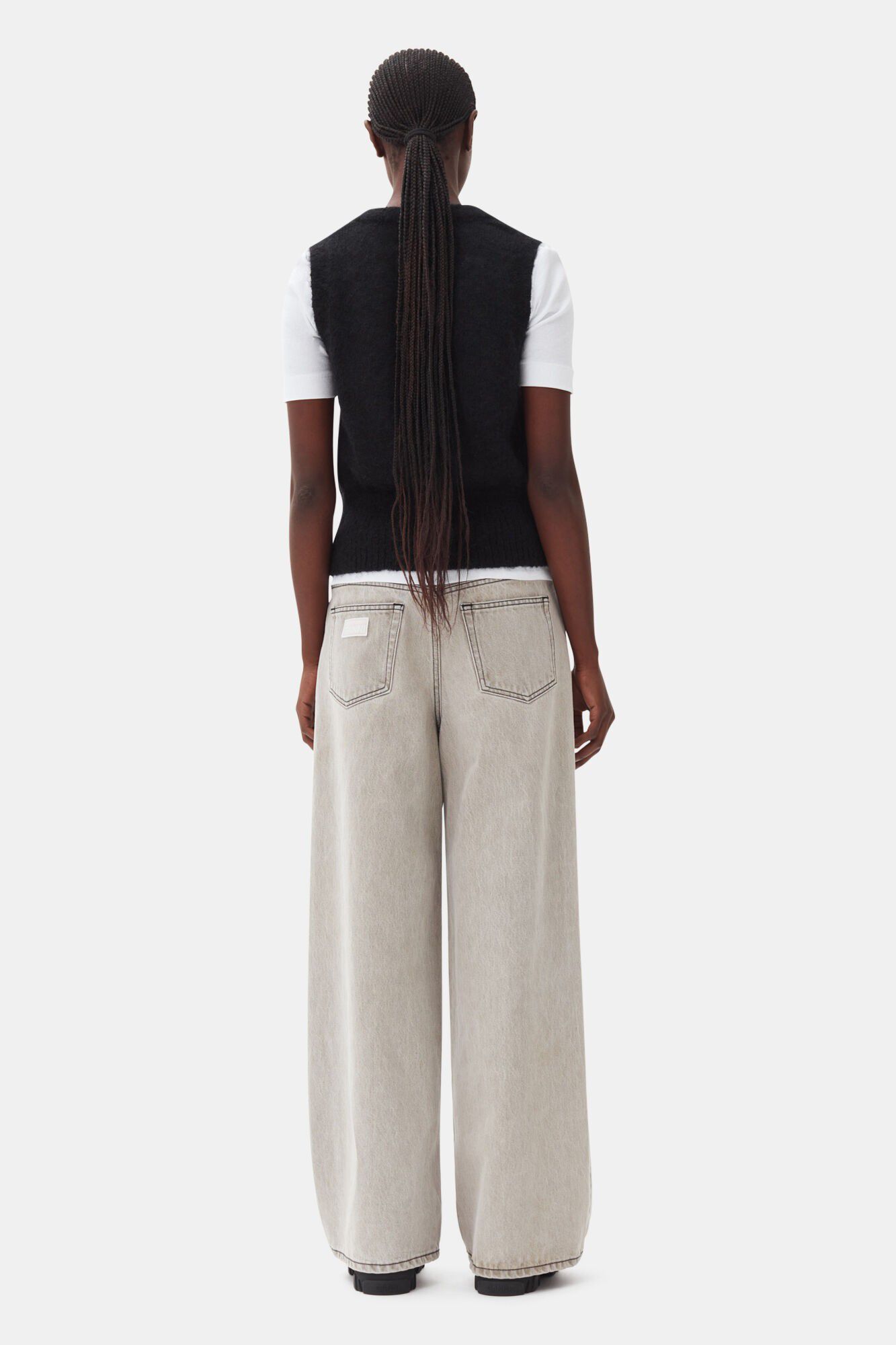 Light Mohair Tie String Vest