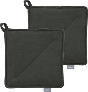 Grytlappar 20x20 2-pak Soft Kitchen Forest green
