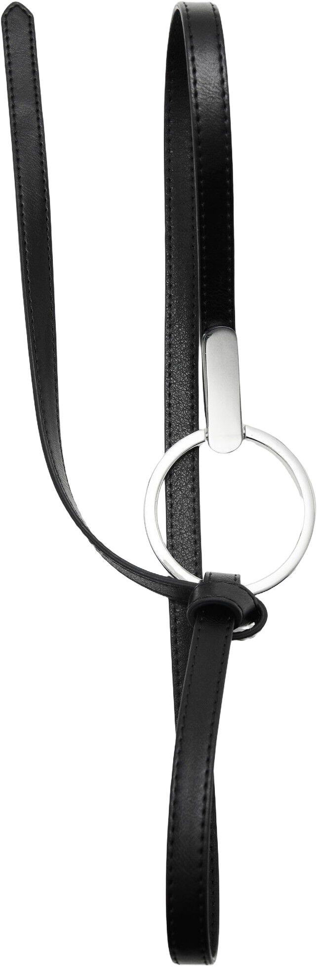 Thin belt with maxi-buckle