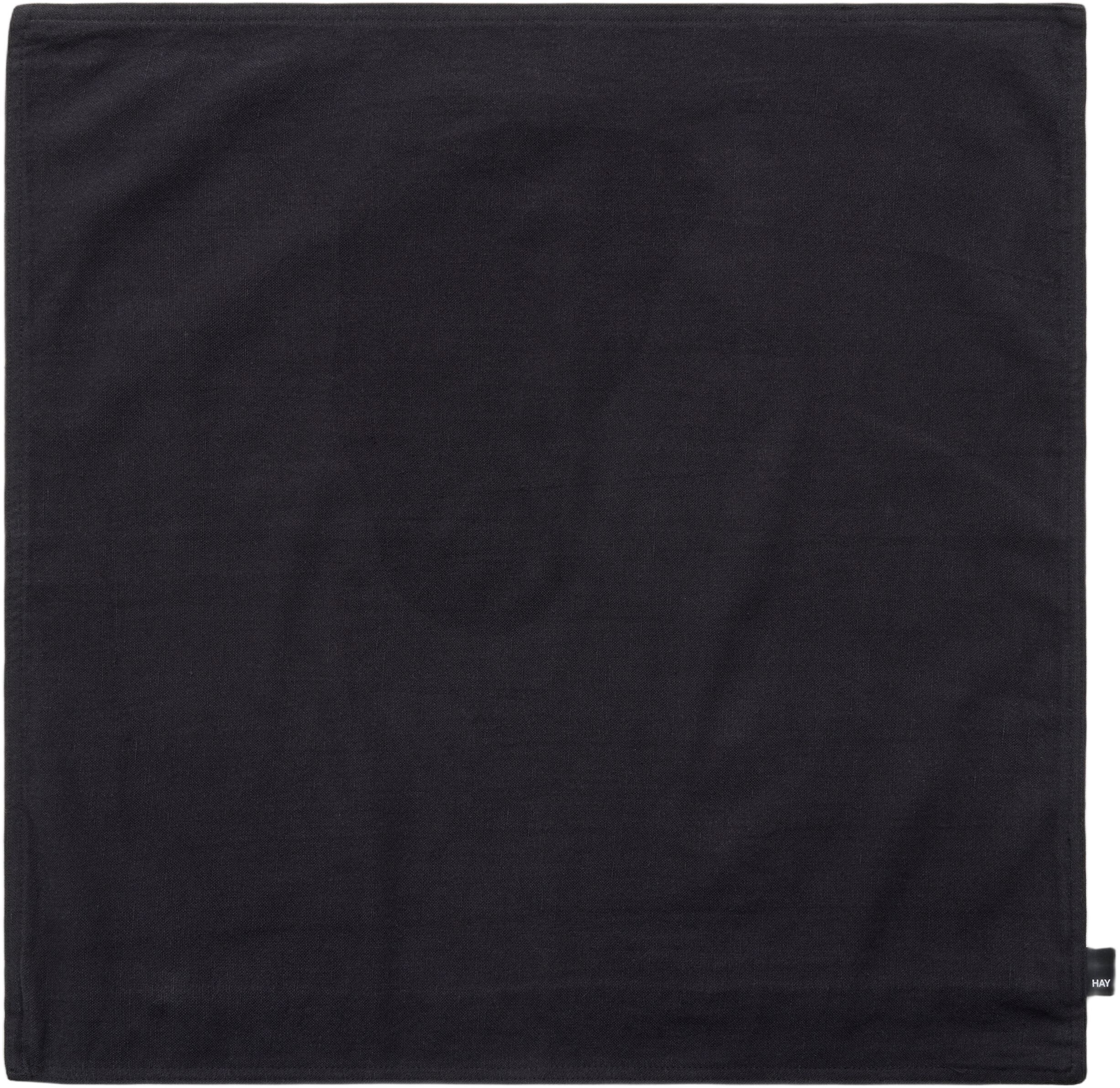 Linen Cushion Cover-60 x 60-Blue, black