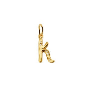 Alphabet Pendant Gold