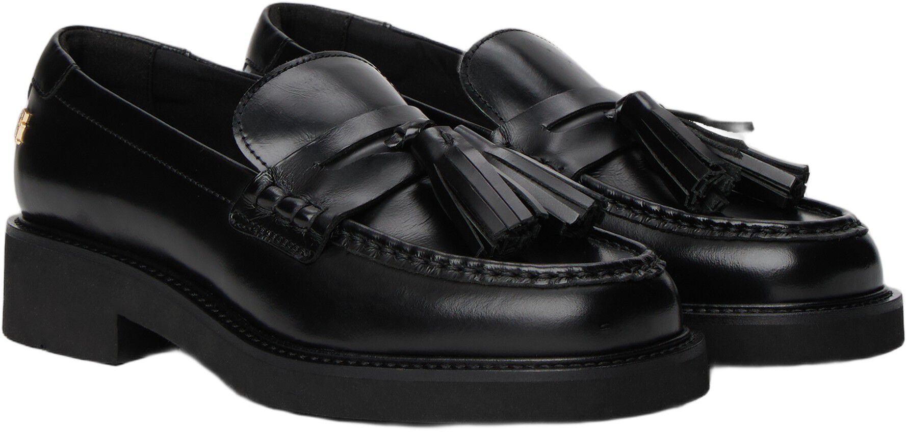 TASSEL SQUARISH TOE LTHR LOAFER
