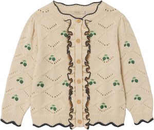 MELA RUFFLE CARDIGAN