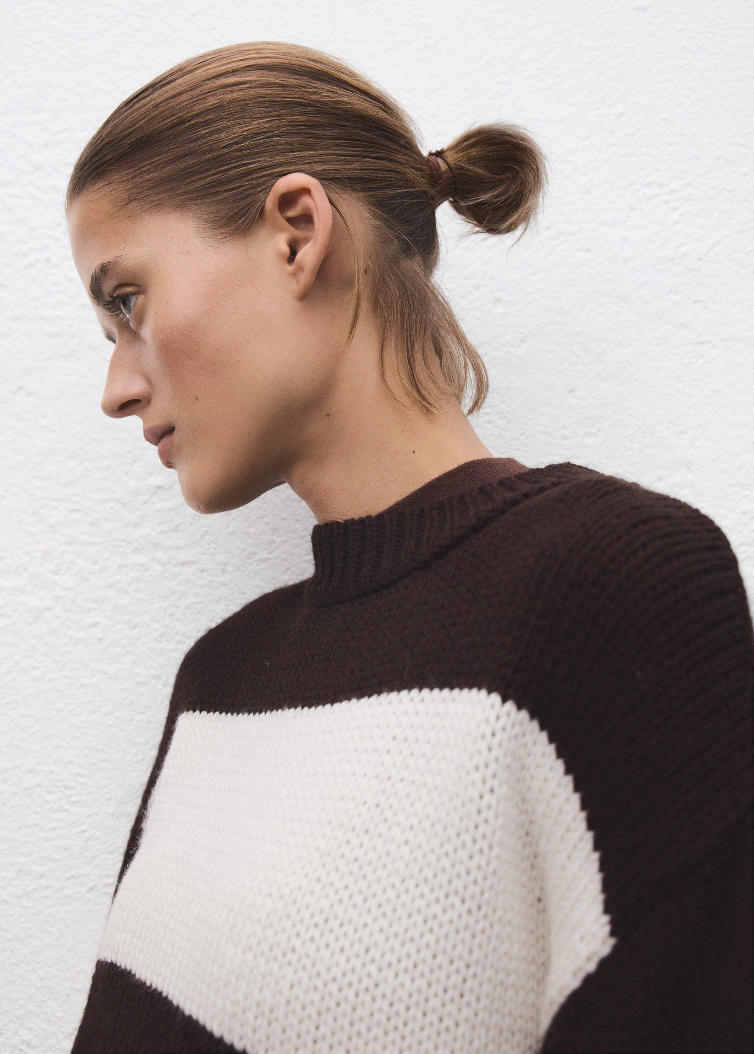 Knit striped sweater