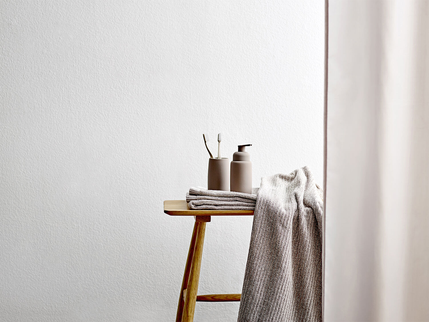 Duschdraperi 180x220 Comfort Beige