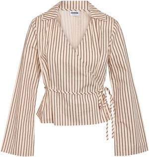 NMMETTE L/S WRAP TOP