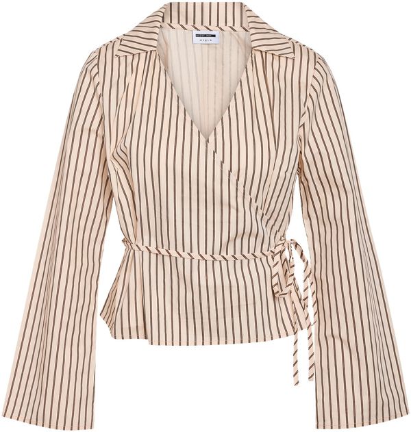 NMMETTE L/S WRAP TOP