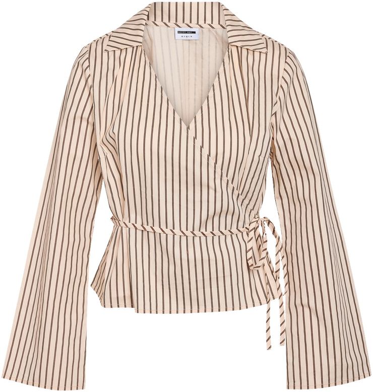 NMMETTE L/S WRAP TOP