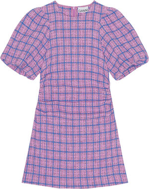 Check Suiting Mini Dress