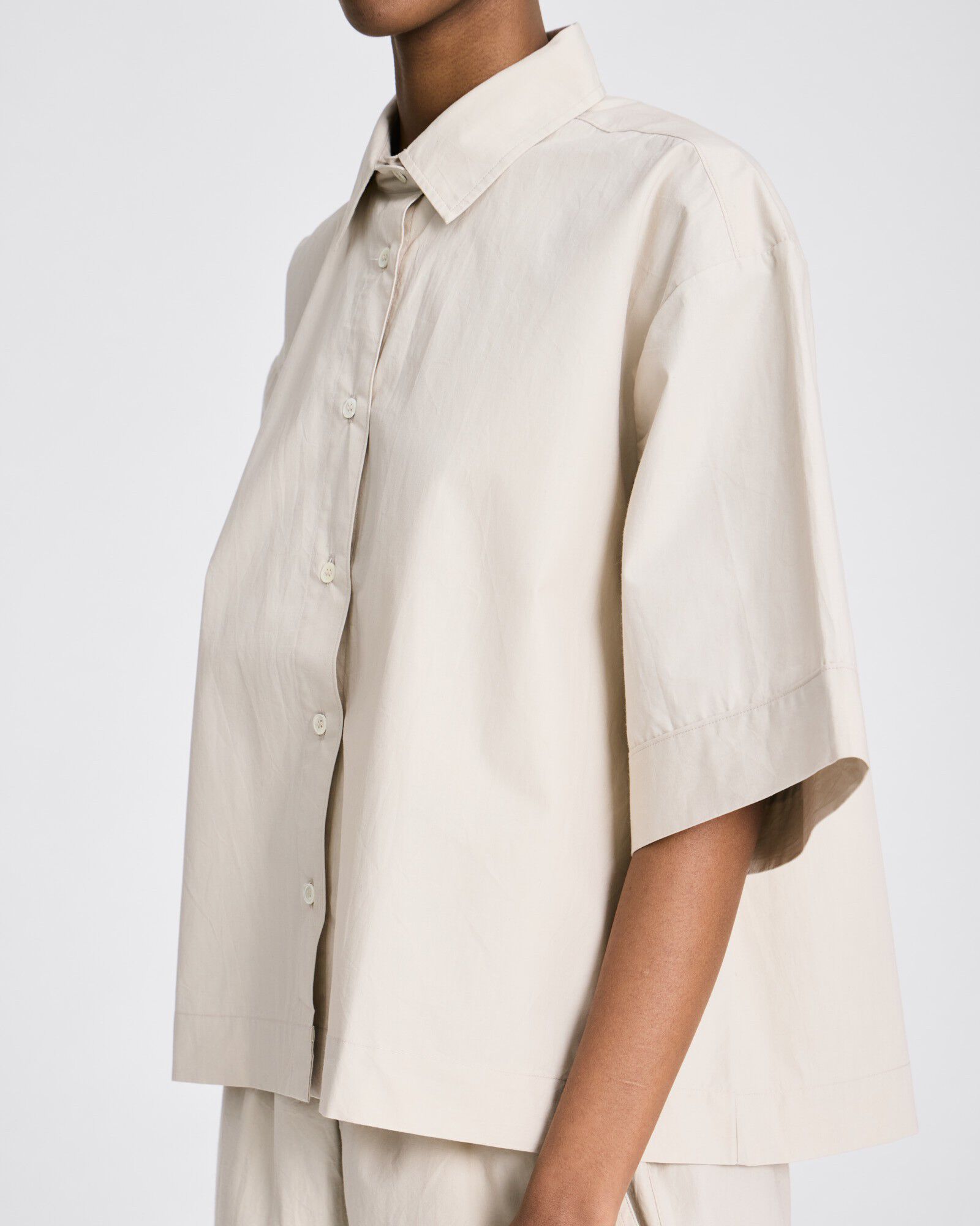 Astrid S/S Shirt Poplin Gots 243975