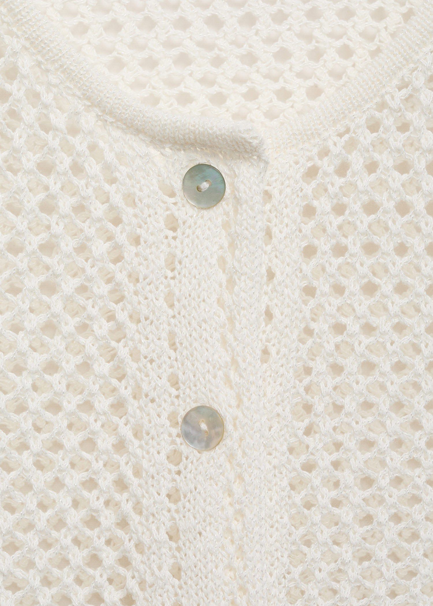 Crochet cardigan with buttons