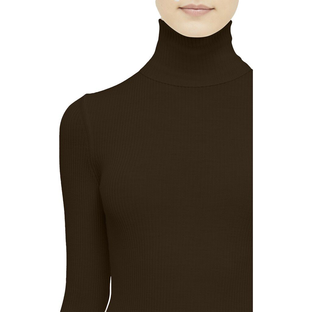 Merino Fine Rib Top Long Sleev