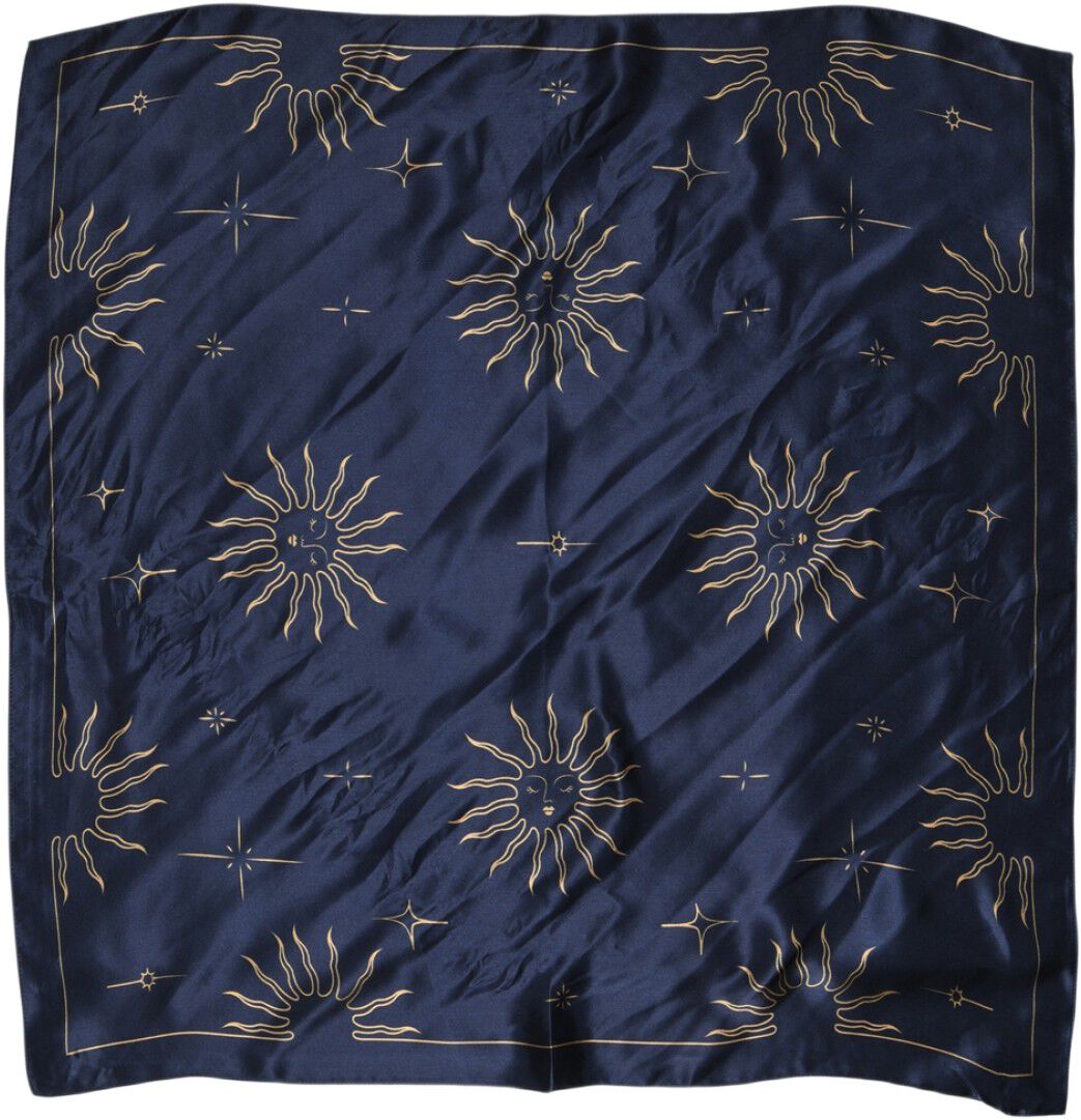 Solar silk scarf