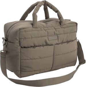 Quiltet pusletaske Taupe