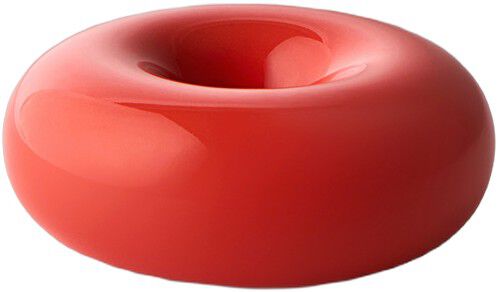BOB CANDLE HOLDER, SMALL, RED