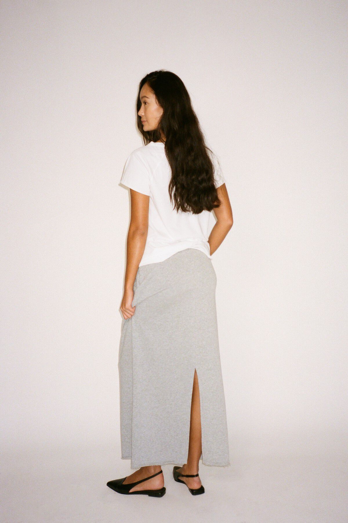 Light stretch long skirt - Hanni