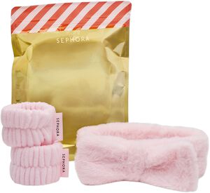 KIT DACCESSOIRES BEAUTÉ DE NETTOYAGE - 1 pannband i pälsimitation + 2