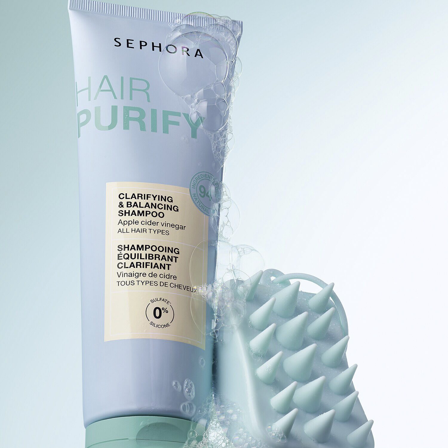 Brosse Massante Cuir Chevelu/Massageborste f&ouml;r h&aring;rbotten - Exfolierar,