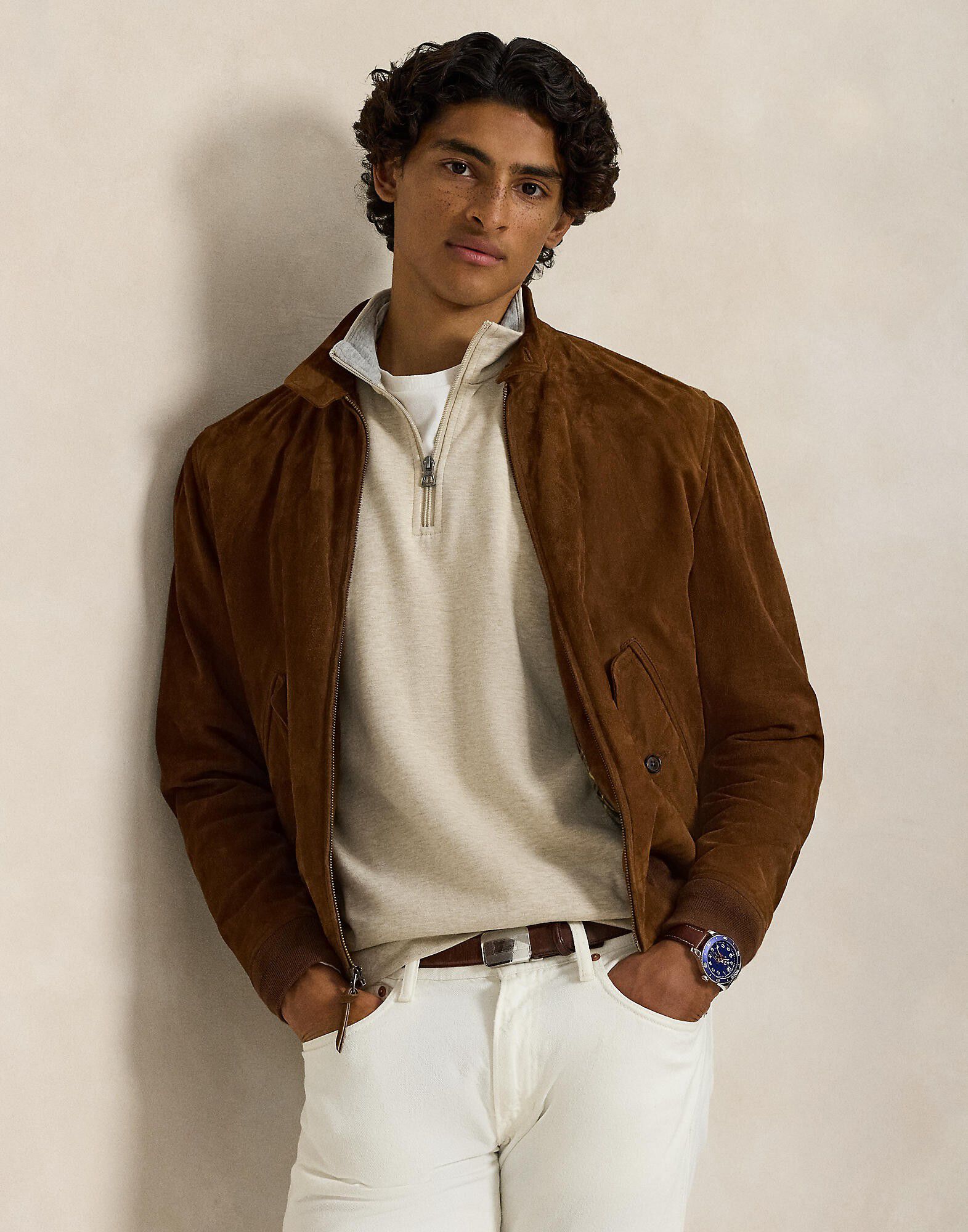 Luxury Jersey Quarter-Zip Pullover